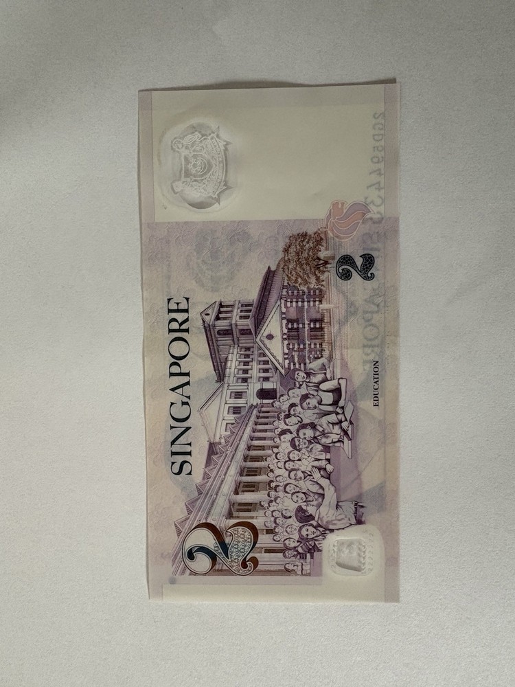 Singapore $2 Polymer Note (Portrait Series) - Education Theme