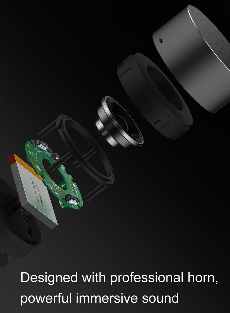 Xiaomi Portable Bluetooth Speaker Wireless USB Mini Metal Silver