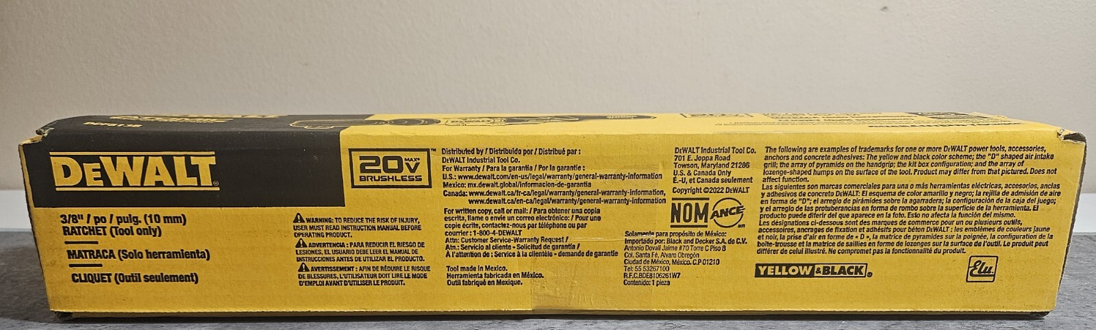 DEWALT ATOMIC COMPACT SERIES 20V MAX Brushless 3/8'' Ratchet DCF513B (Tool Only)