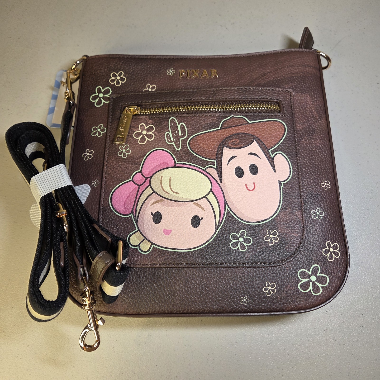 Disney Pixar Wondapop Toy Story Woody Bo Peep Crossbody Bag Purse Vegan Leather