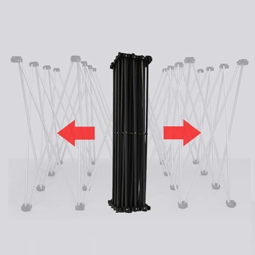 Portable Pop Up Display Stand, Tension Backdrop Booth Frame, Fabric Trade Show