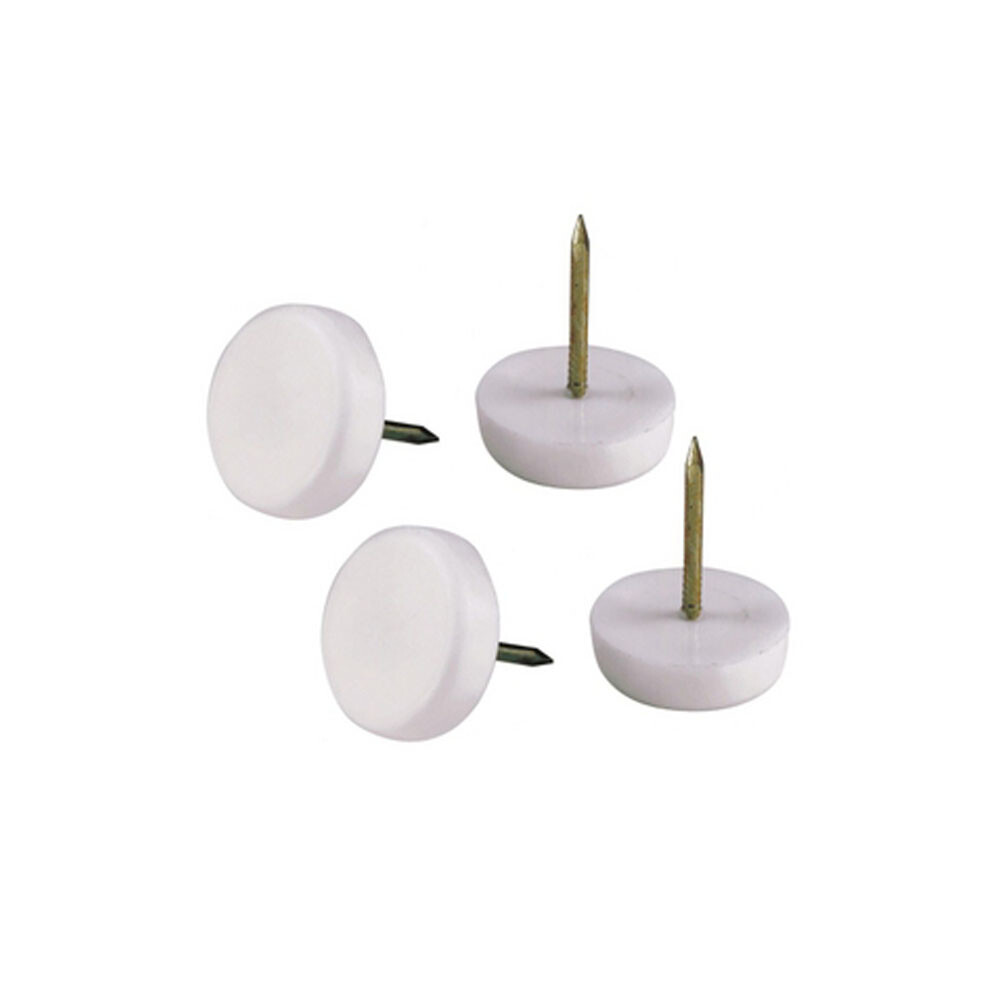 7/8" White Nail Glide — 4 Pack