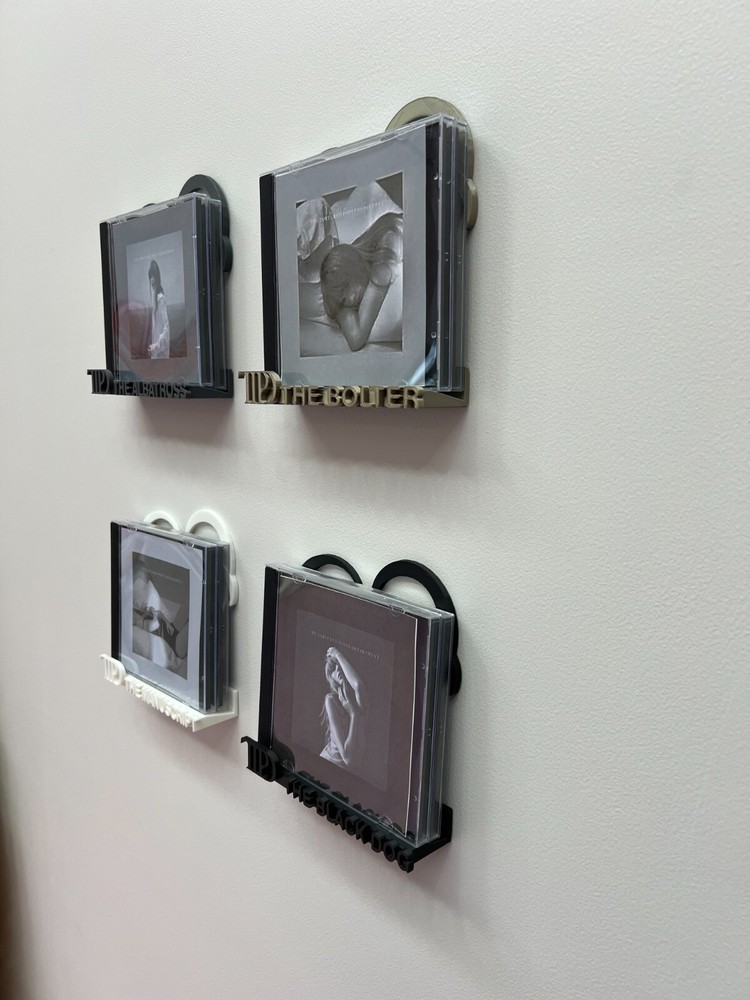 T Swift Inspired CD Wall Mount - "The Manuscript" double disk TTPD
