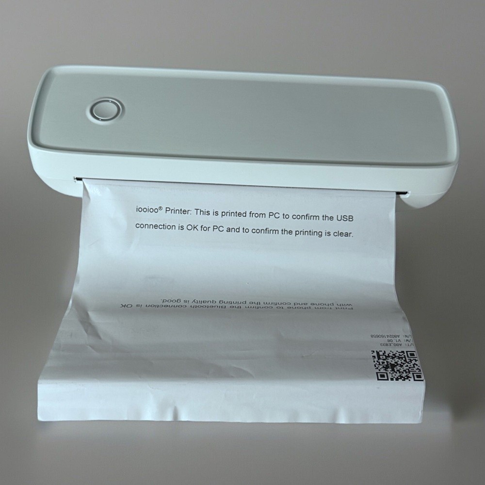 IOOIOO A80 Portable Inkless Thermal Printer- Bluetooth Wireless-Letter Size
