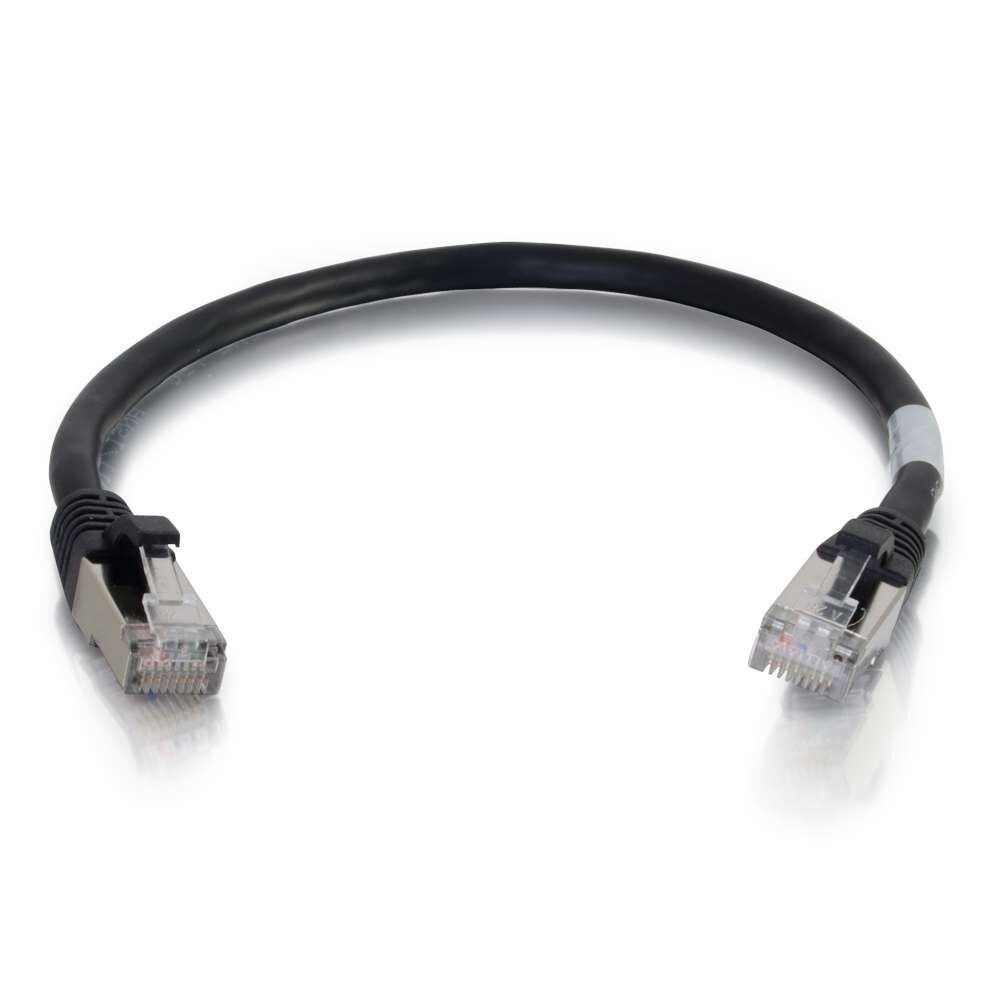 0.5ft (0.15m) Cat6 Snagless Shielded (STP) Ethernet Network Patch Cable-C2G