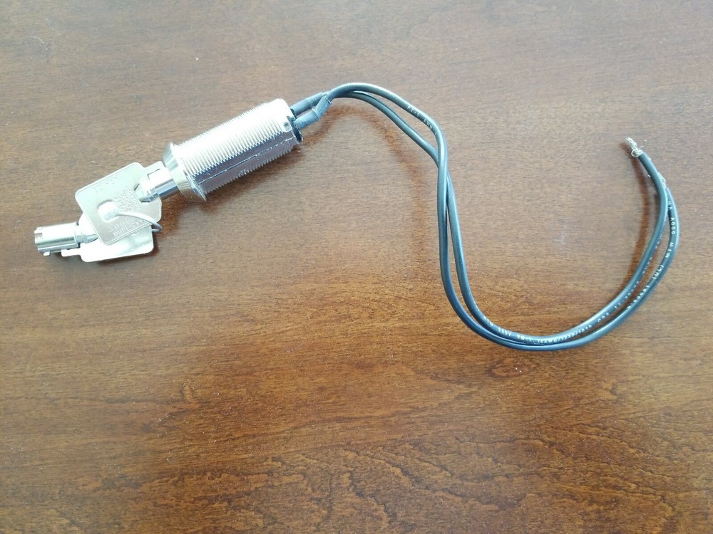 Gem Fort Lock Tubular Electronic Security 2-Wire Switch Lock w/ Two Coded Keys