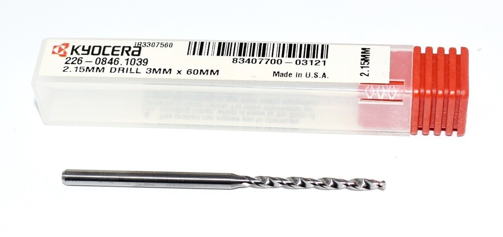 2.15mm (.0846") SOLID CARBIDE DRILL KYOCERA 226-0846.1039