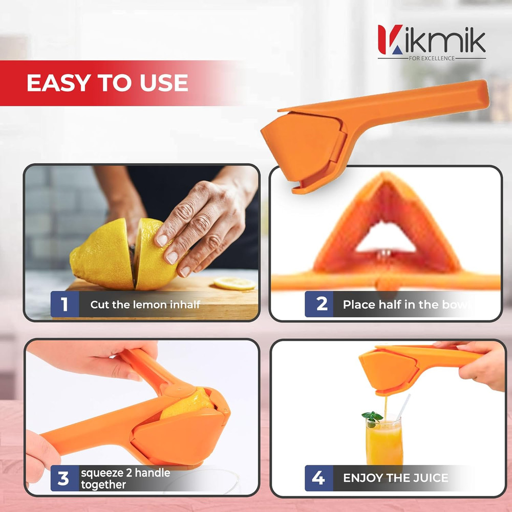 Lemon Squeezer - CitrusEase Foldable Hand Juicer: Effortless Juicing with Space-