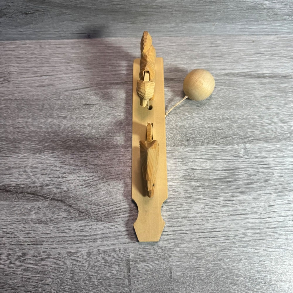 Wooden Dog & Tree Pull Toy With Ball