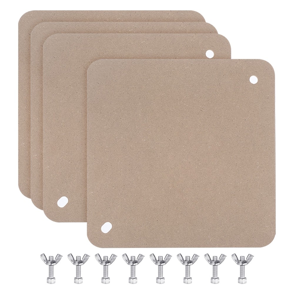 4 Pack 9" Pottery Wheel Bats, 1/3" Thick Round Pottery Bat System