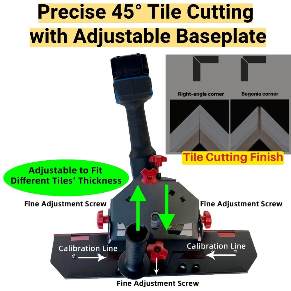 45 Degree Tile Chamfering Tool, Angle Grinder Tool for Tile Chamfering, Tile ...
