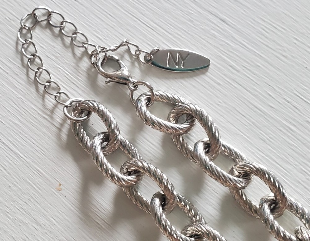 NY Signed Long Chain Necklace