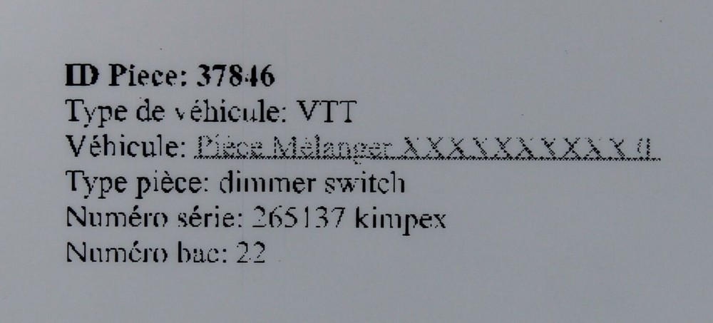 265137 Kimpex Dimmer Switch