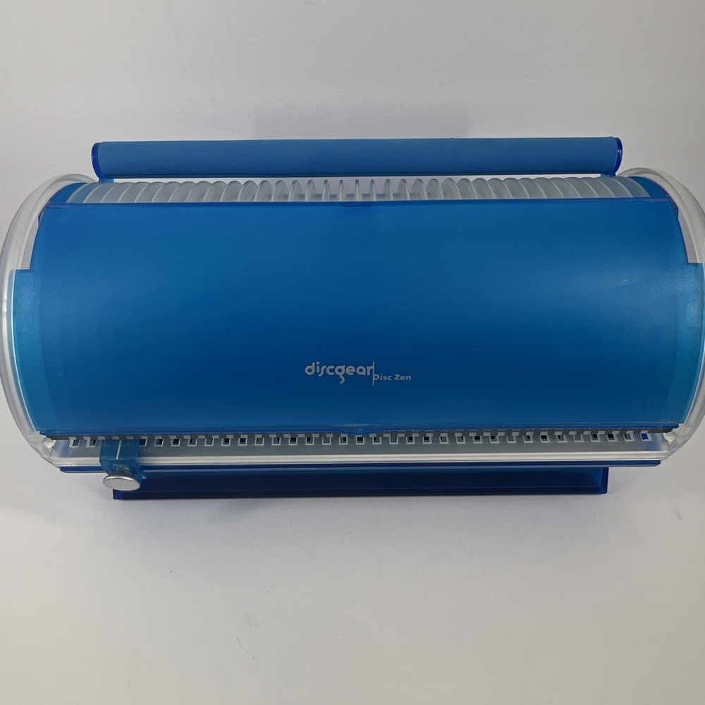 Discgear Disc Zen Selector 80 Disc Storage Case 90's  Blue Round Holder