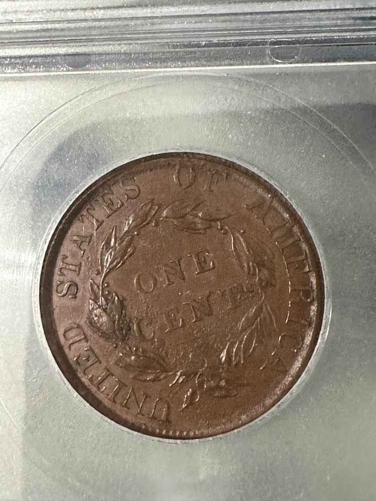 1823 Large Cent Unofficial Restrike MS60 Details