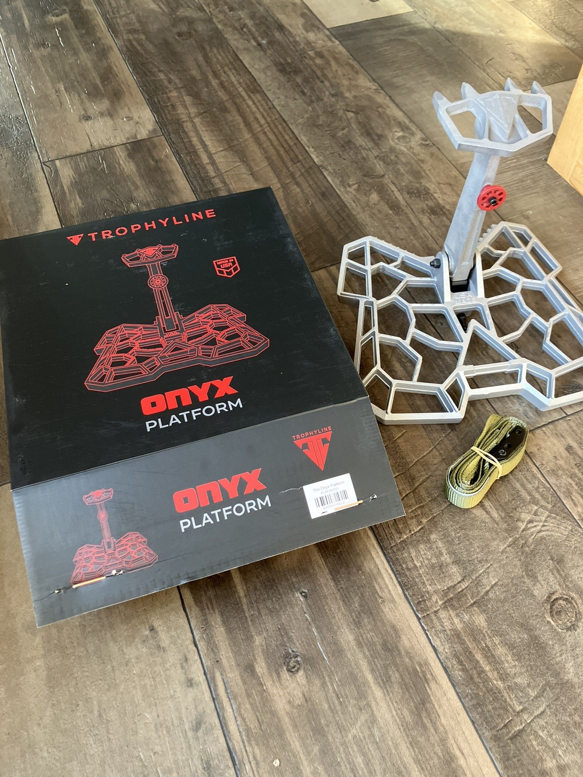 Trophyline Onyx Platform Grey Saddle Hunting Tree Stand New Made In The USA