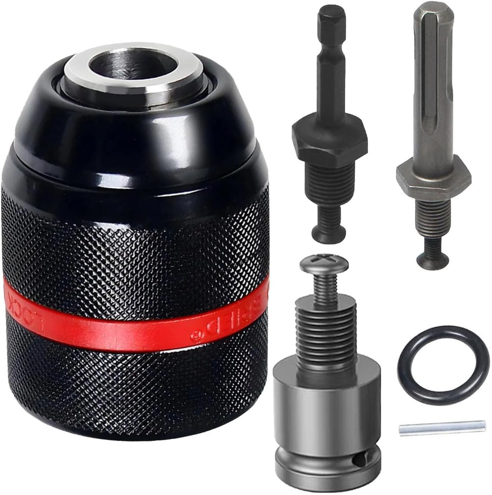Multi - Function 1.5-13Mm Self-Tighten Keyless Drill Chuck with 1/2-20UNF Mount,