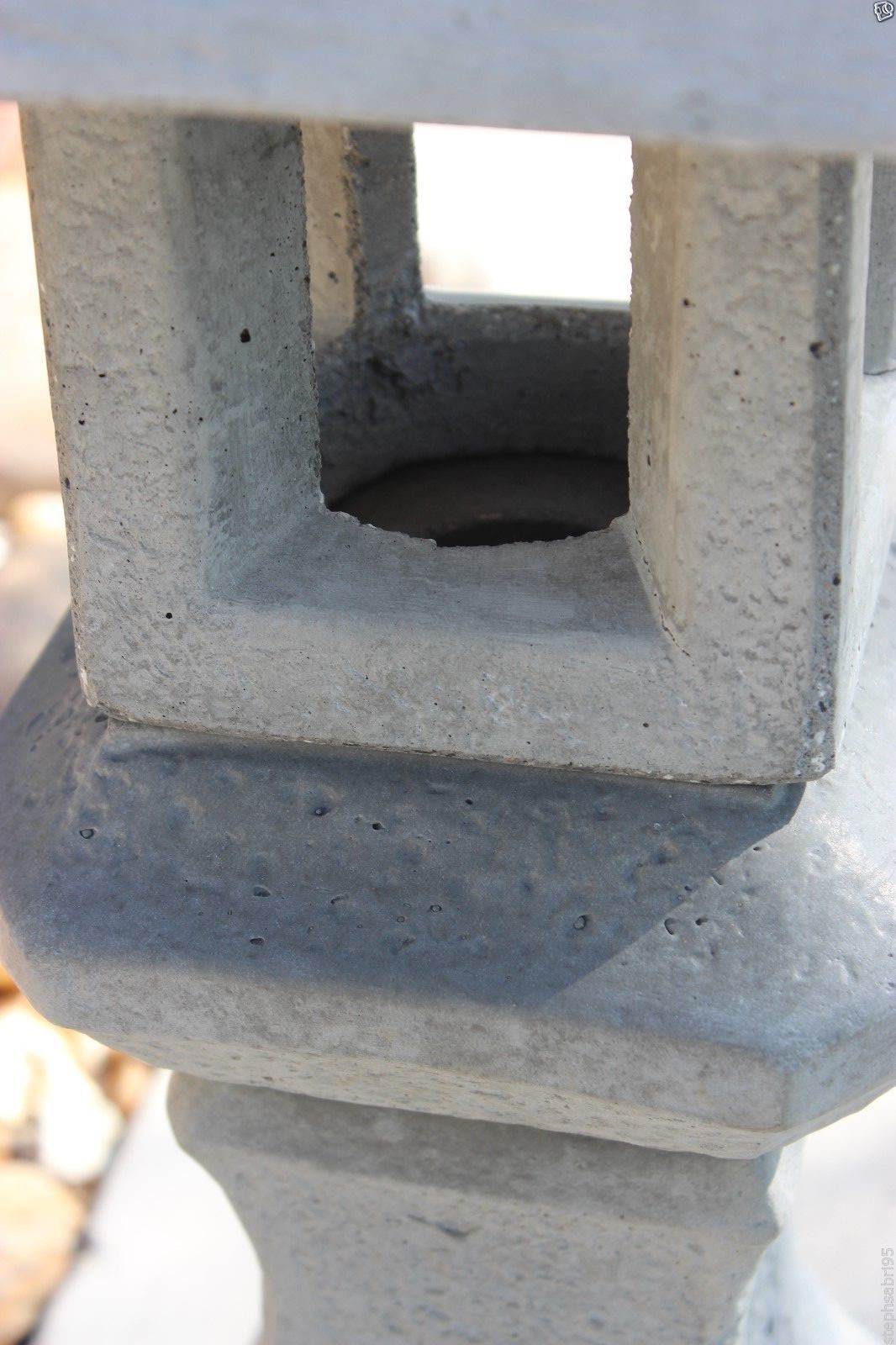 PAGODA ORIENTAL CONCRETE LANTERN JAPANESE GARDEN YARD CEMENT ART STONE STATUE