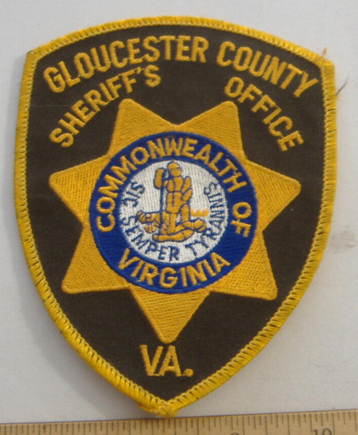 GLOUESTER COUNTY SHERIFF  VIRGINIA  FABRIC PATCH