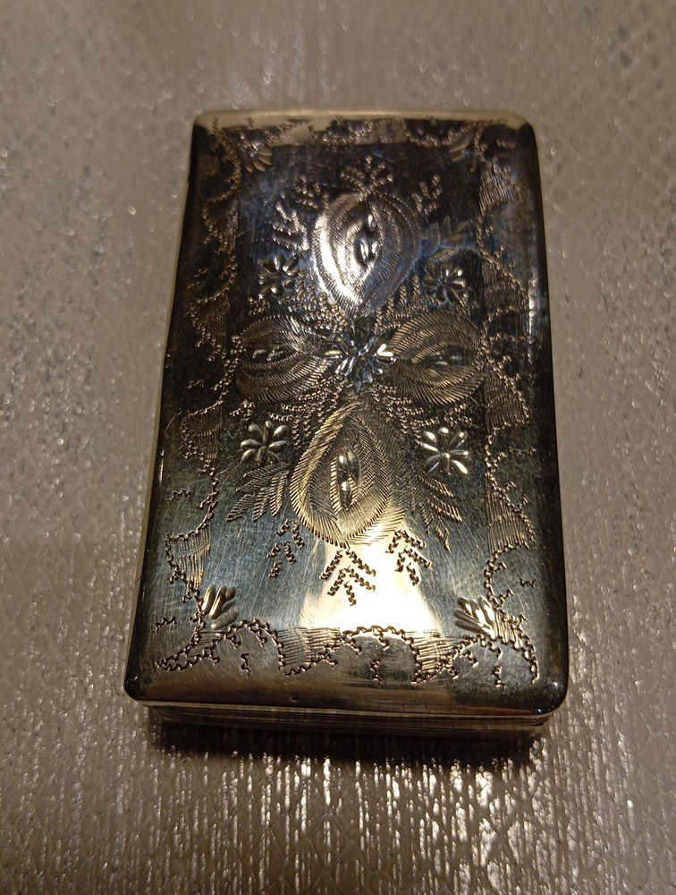 Solid Silver Snuffbox, Early 19th Century.