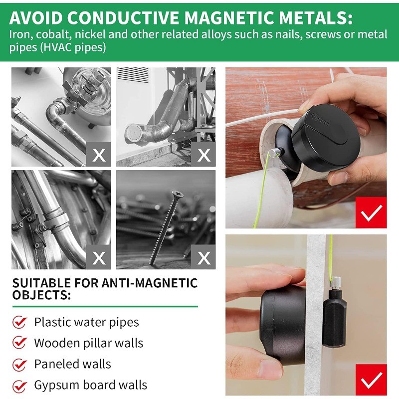 Zezzo Wire Puller Tool for Walls Magnetic System