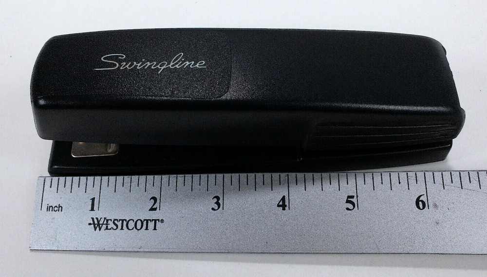Swingline Plastic Stapler Model 545 Black ~ TESTED & WORKS ~