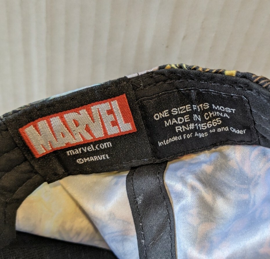 Marvel Comics Logo Avengers Baseball Flatbill Cap Snapback OSFM Hat