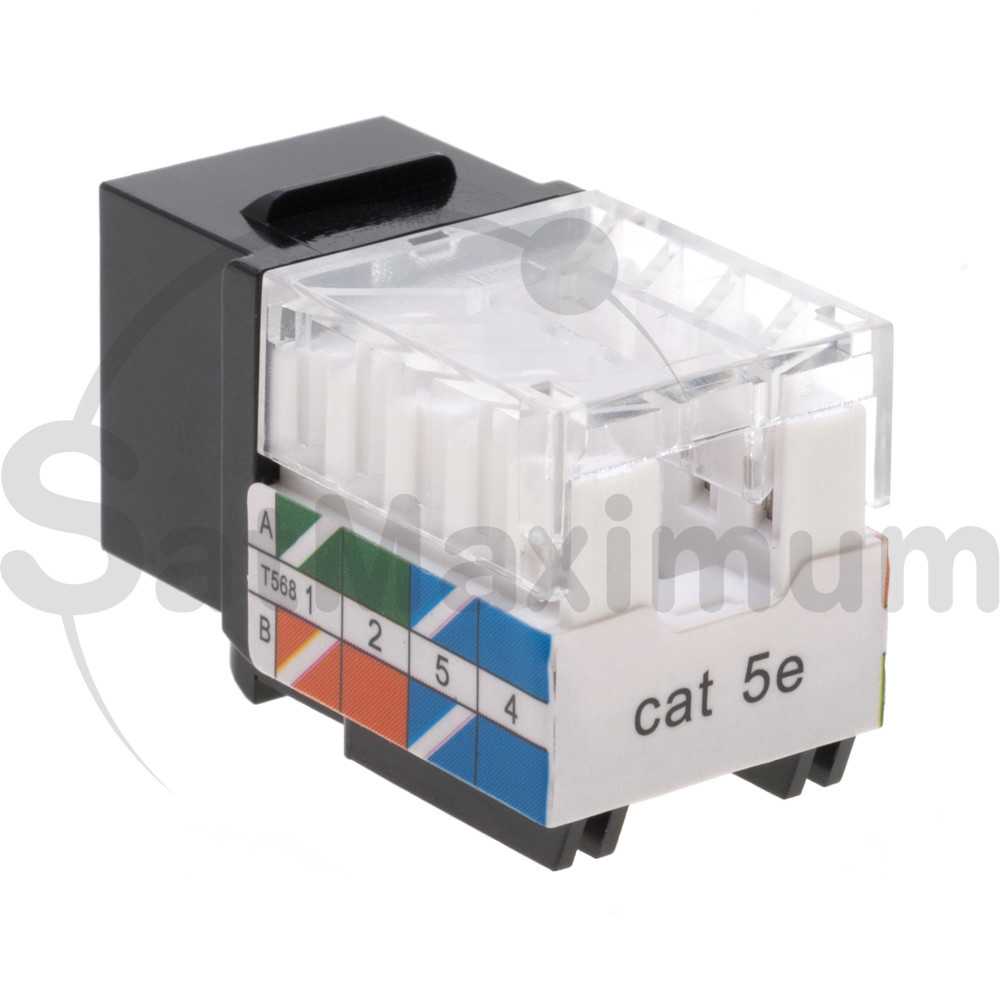 Keystone Jacks Cat5e Cat5 Cat6 Punch Down Jack 45 Degree Network Connector LOT