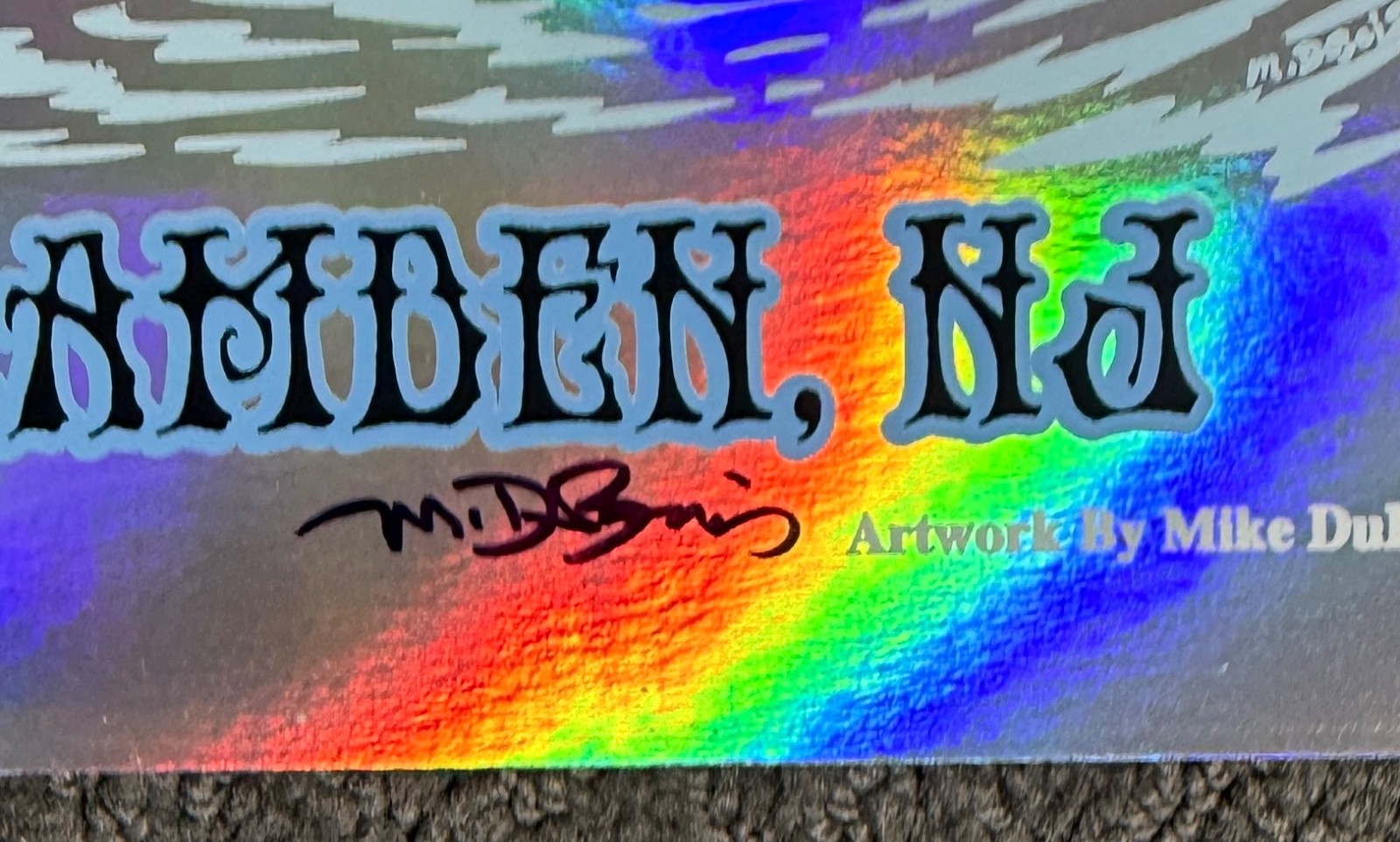 DEAD & COMPANY CAMDEN NJ 2017 ORIG SILKSCREEN CONCERT POSTER DUBOIS FOIL