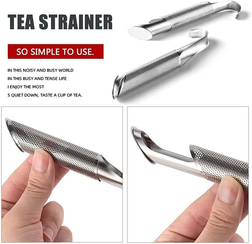 Stainless Steel Tea Diffuser & Strainers - 2PCS Long-handle Filters