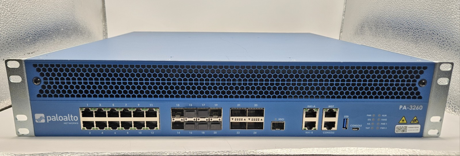 Palo Alto 12-Port GbE & 8-Port SFP+ & 4-Port QSFP+ Firewall w/240GB SSD PA-3260