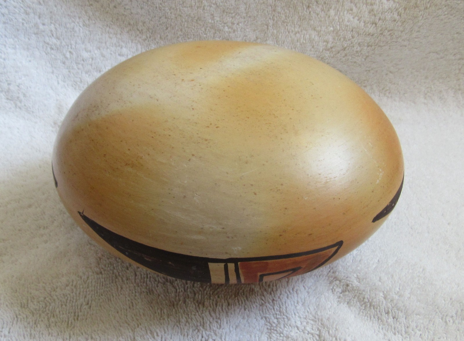 Antique Hopi Indian Nampeyo Style Sikyatki Revival Design Art Pottery Bowl Vase