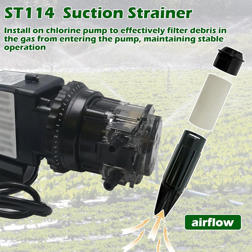 1/4-Inch ST114 Suction Line Strainer Replacement Compatible with Stenner Pump 45