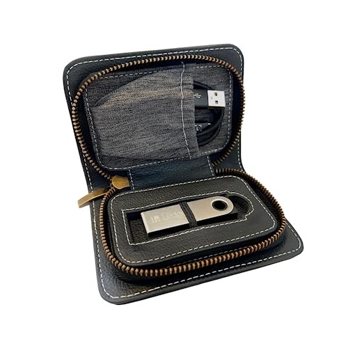 Luxury Black Slimline Cryptocurrency Wallet Case