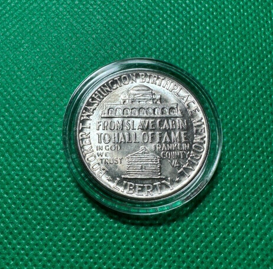 Booker T Washington 1947 Commen Half Dollar Silver BU