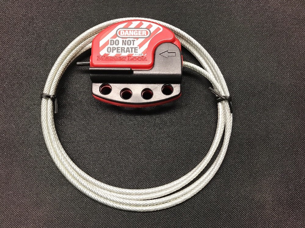 Masterlock S806 1.8m 6ft Lockout Adjustable Cable S806CBL6 Master Lock Safety