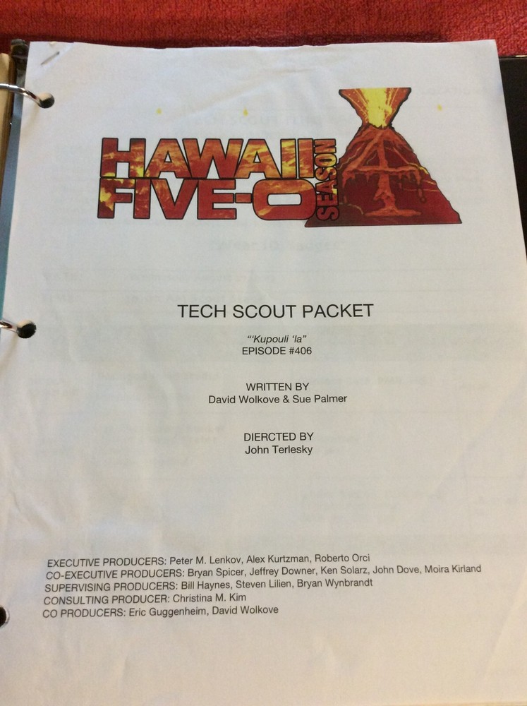 HAWAII FIVE-O ORIGINAL SCRIPT 406 SCHEDULE 2013 KUPOULI 'LA DANIEL DAE KIM