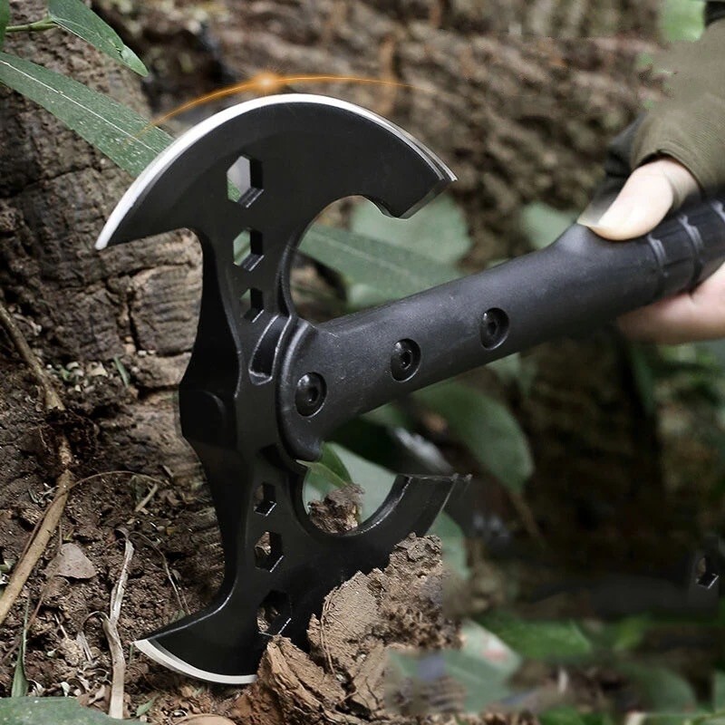 Small Battle Axe Combat Hatchet Mini Double Sided Axehead Fighting Tactical