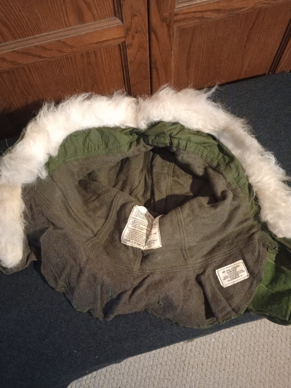 NOS USGI military extreme cold M1965 M65 fishtail parka field jacket fur hood