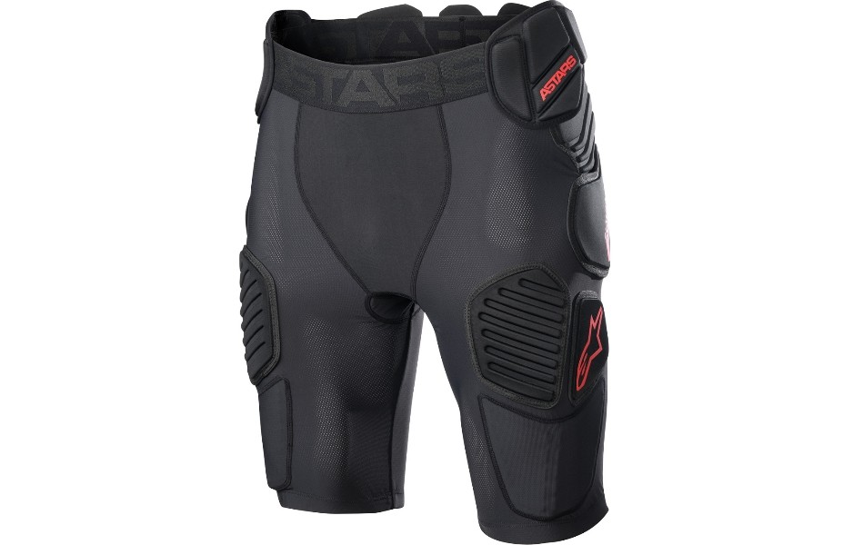 Alpinestars Bionic Pro Protection Shorts (Medium, Black/Red)