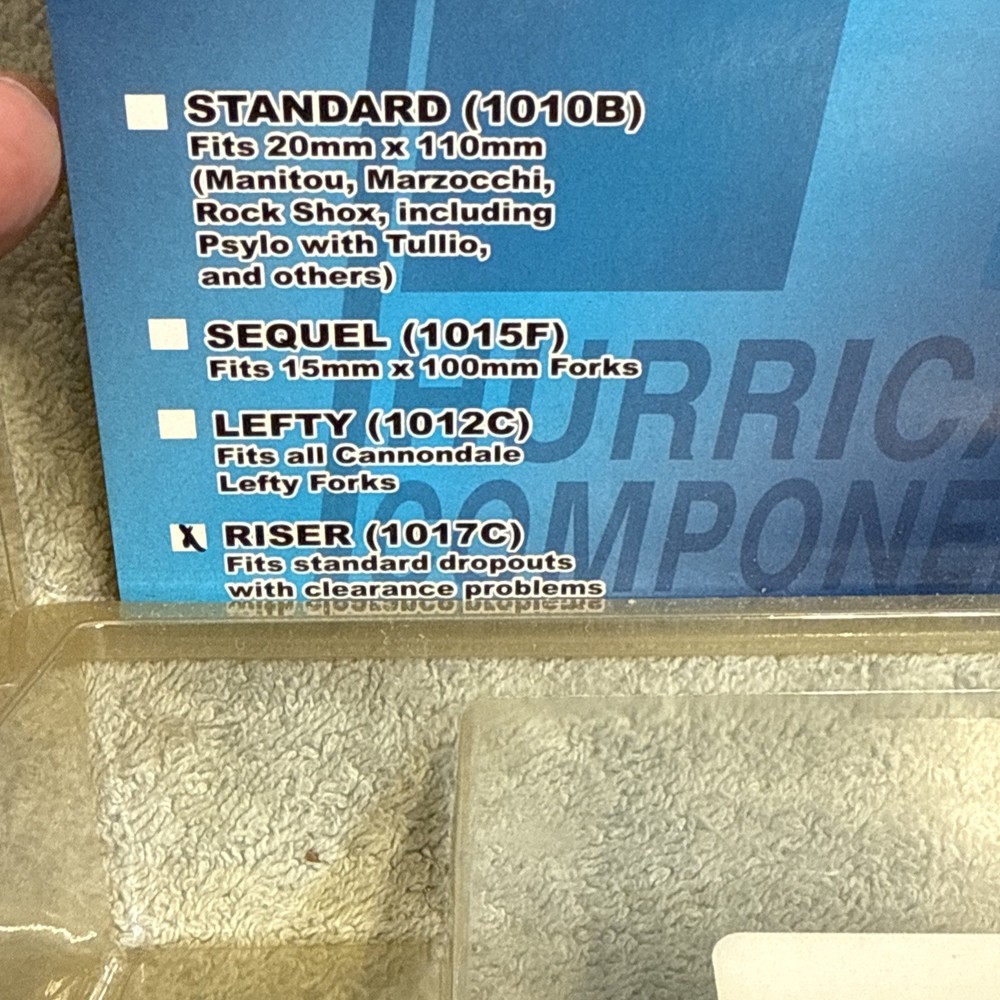 Hurricane Components Fork Up Riser Standard Adapter with QR #1017C [ssg]