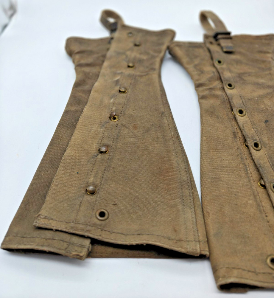 ORIGINAL WWII US USMC COMBAT FIELD LEGGINGS