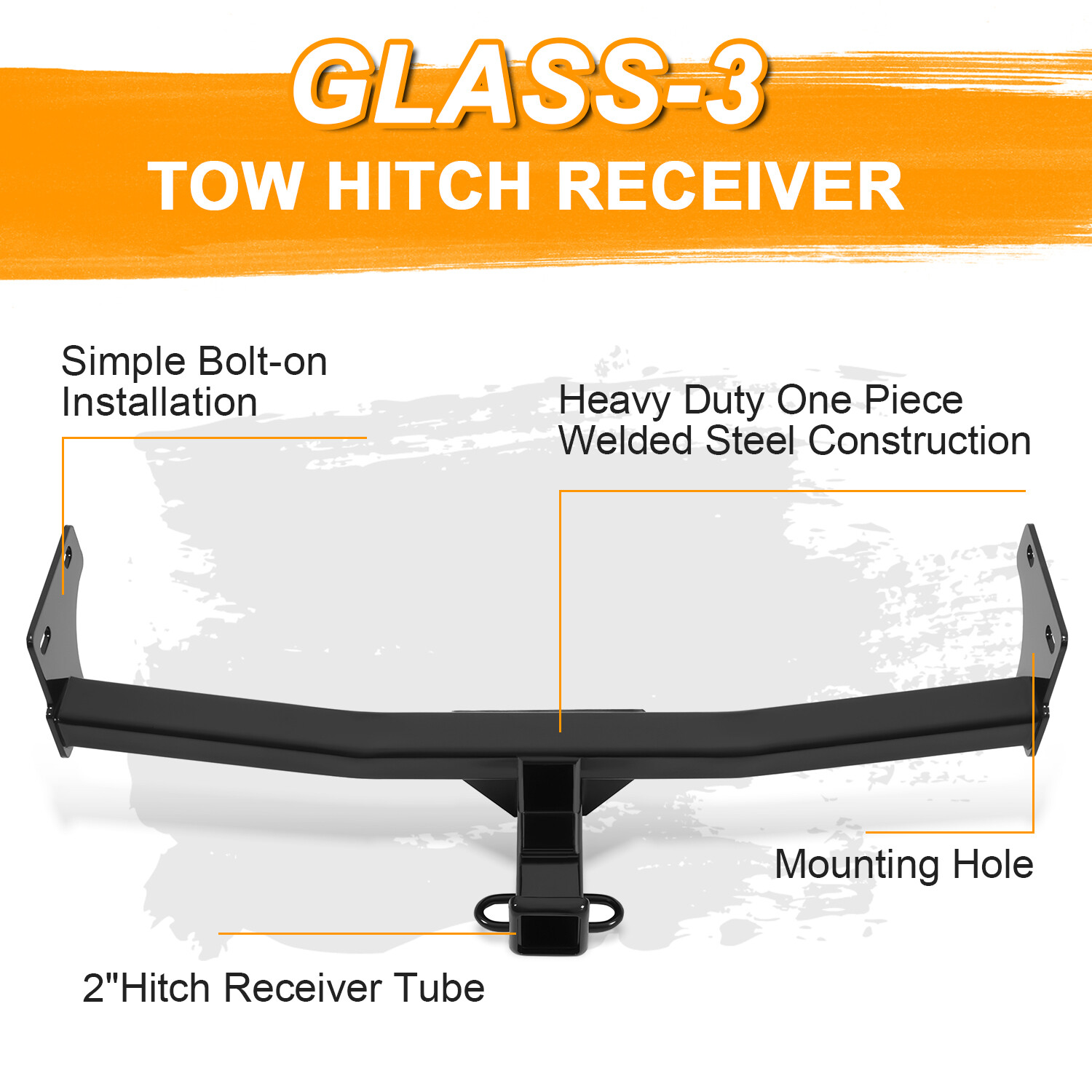 Class-3 Trailer Hitch 2" Receiver Rear Towing For Jeep Patriot Compass 2011-2017