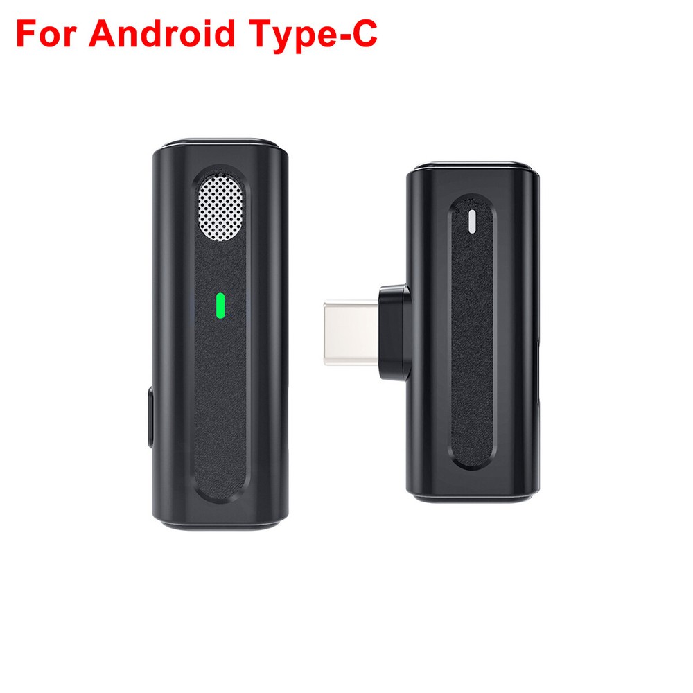 Wireless Lavalier Microphone Audio Video Recording Mini Mic For Android iphone