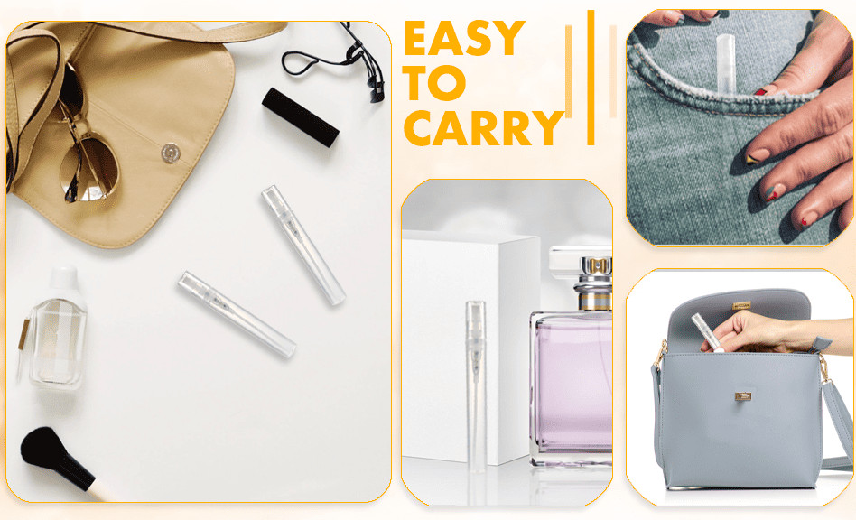 Perfume Travel Refillable Bottle Cologne Sample Dispenser Tiny Mini Small 10 Pcs