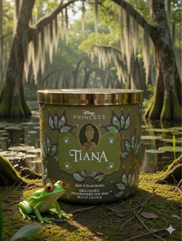 Bath & Body Works Candle Disney Princess Tiana Large 3 wick NEW 2026