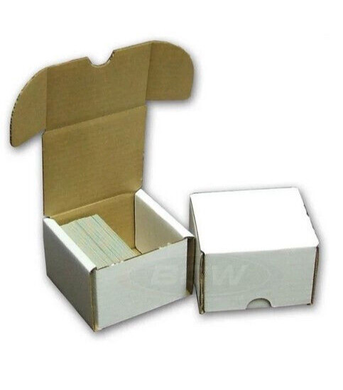 New (5) BCW 200 Count Cardboard Trading Card Storage Boxes