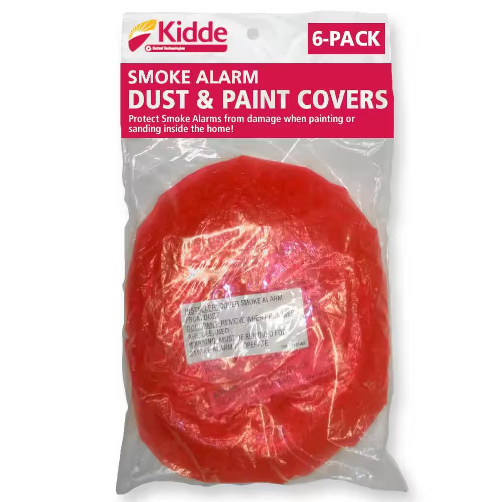 Smoke Detector Dust and Paint Covers 6-Pack