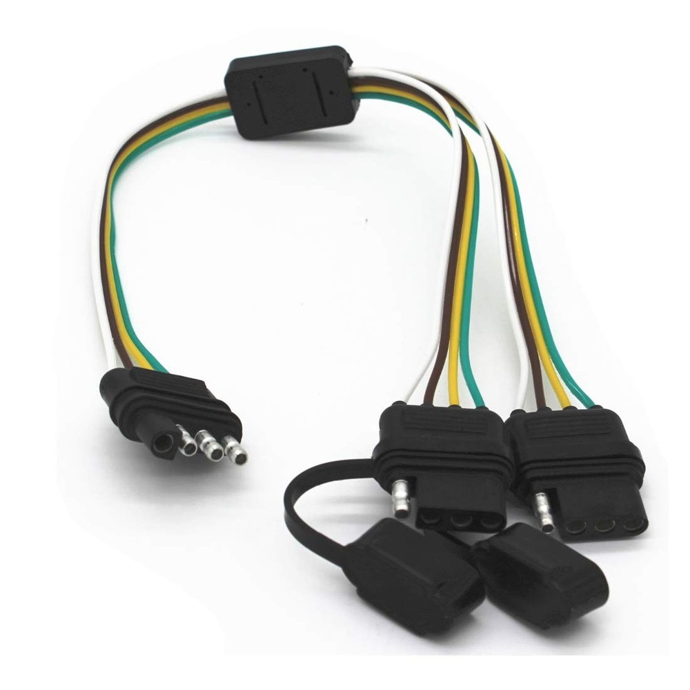 Four-way Y-splitter plug for trailer lights.
