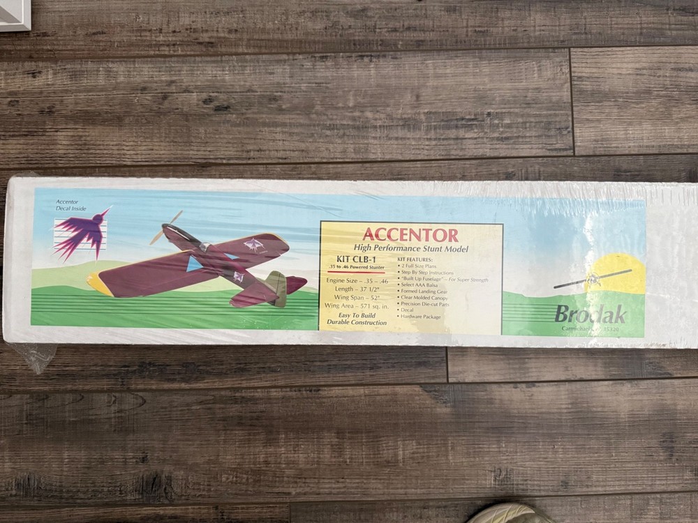 Accentor high performance Brodak line control stunt model